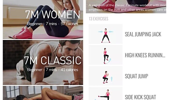 Free workout apps for women